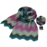 Wide Zig Zag Scarf